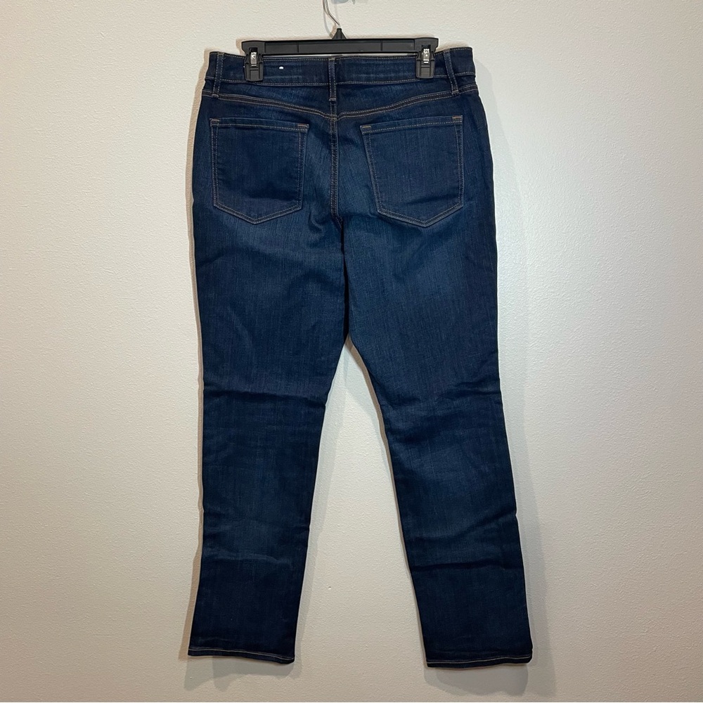 LOFT Curvy Straight Dark Blue Jeans 12 / 31 - Picture 2 of 9